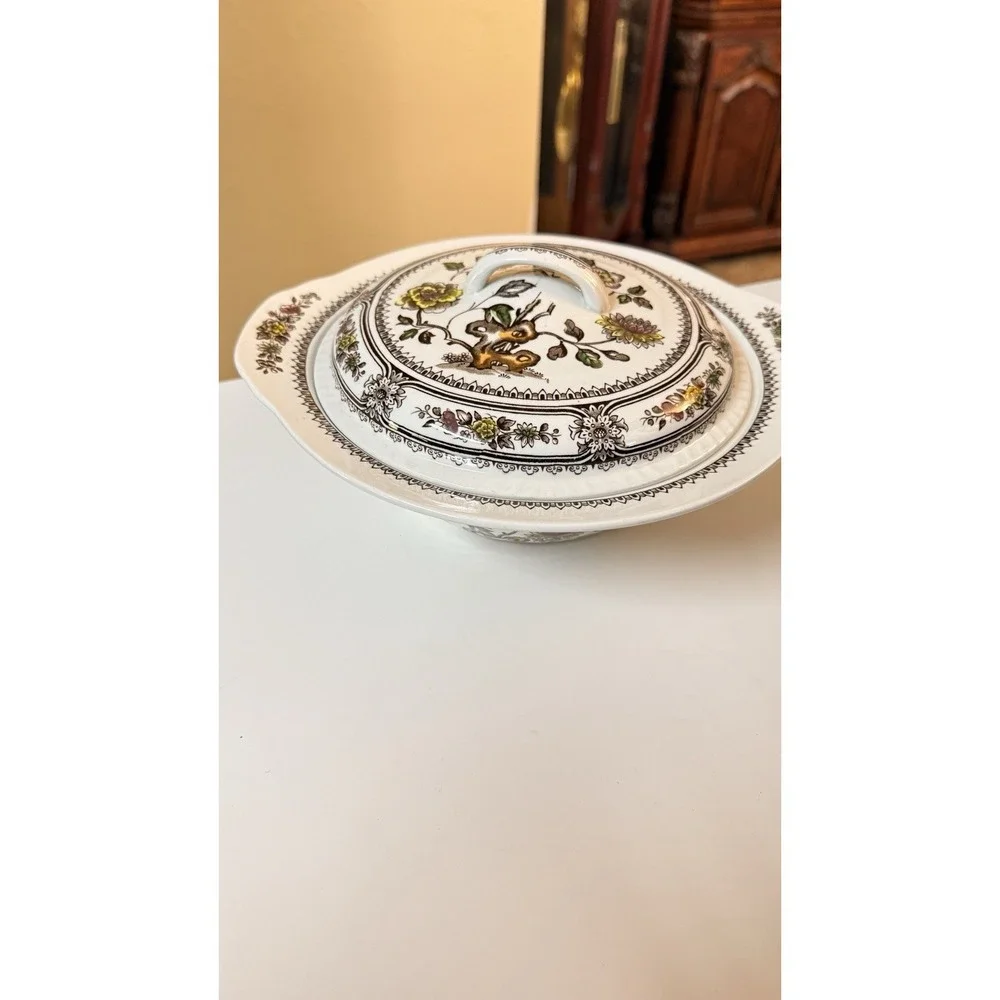 Vintage Wood and Sons‎ Dorset Casserole Dish With Lid England Floral